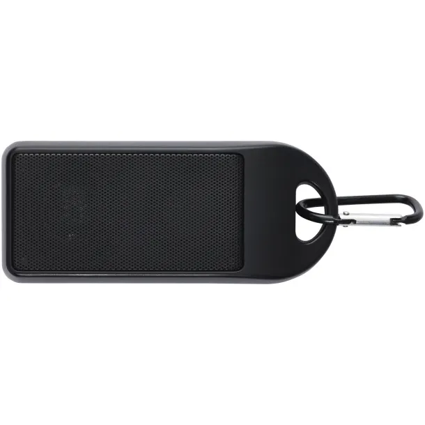 Omni 3W IPX4 RCS recycled plastic Bluetooth® speaker Solid black