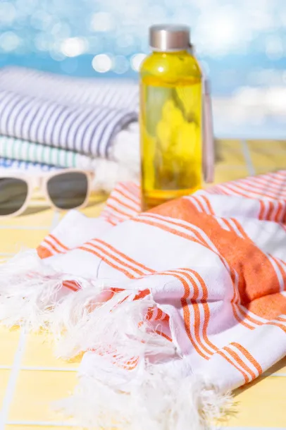 Myrtos beach towel Orange