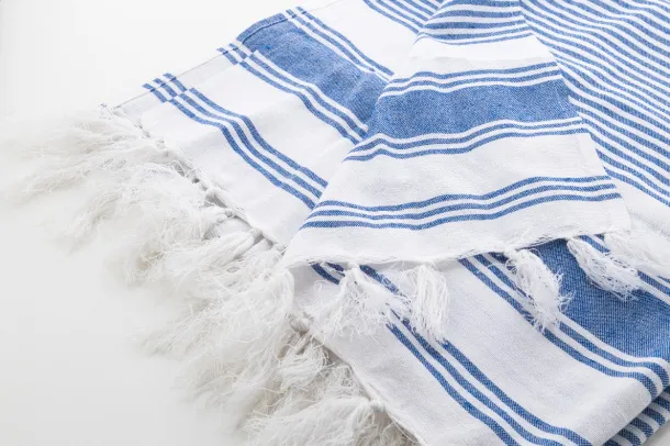 Myrtos beach towel Blue