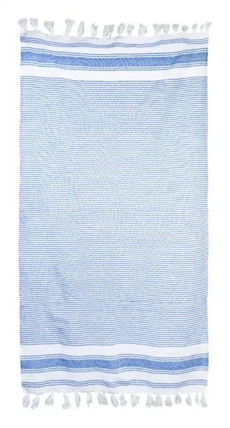 Myrtos beach towel Blue