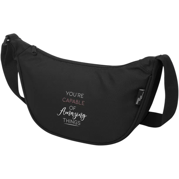 Byron reciklirana torbica preko ramena, 1,5L Solid black