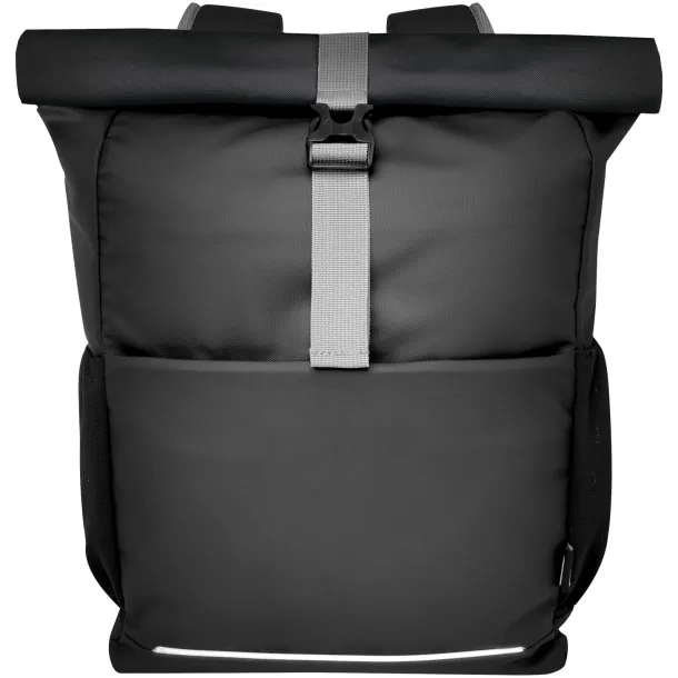Aqua GRS reciklirani vodootporni rolltop ruksak za 15" laptop, 20L Solid black