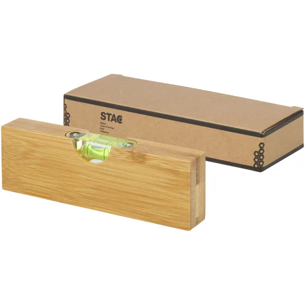 Flush bamboo spirit level with bottle opener - STAC Natural