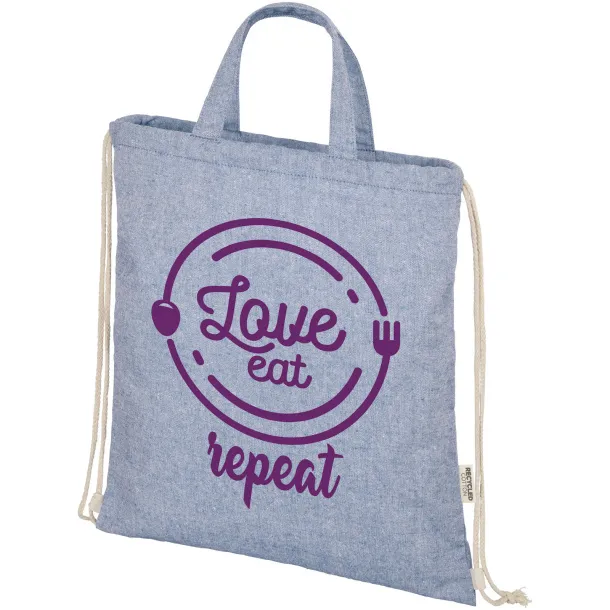 Pheebs 150 g/m² Aware™ drawstring bag Heather blue