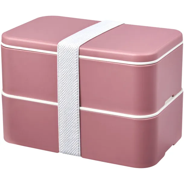 MIYO Renew dvoslojna kutija za ručak Transparent pink Transparent pink