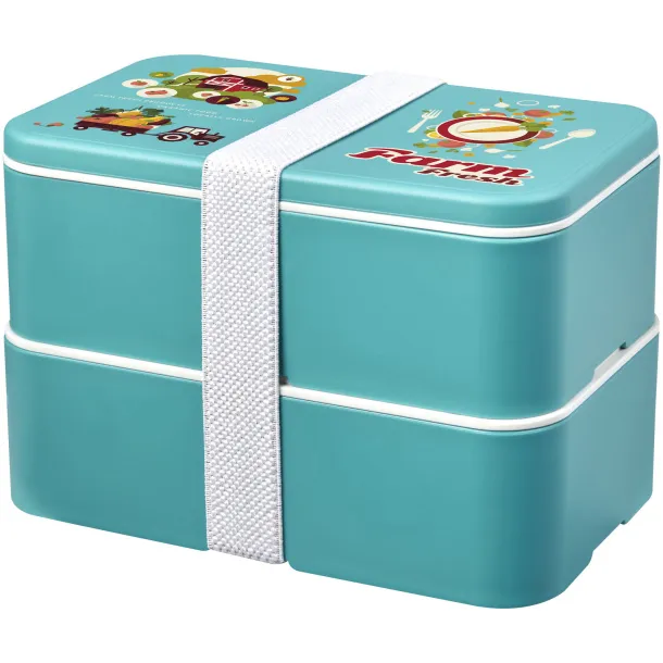 MIYO Renew double layer lunch box Reef blue Reef blue