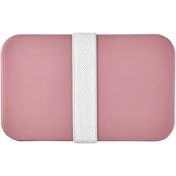 MIYO Renew double layer lunch box Transparent pink Ivory white