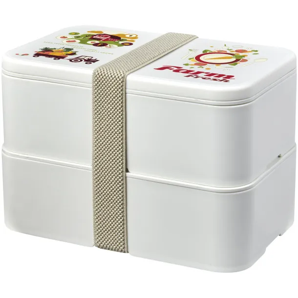 MIYO Renew double layer lunch box Ivory white Ivory white