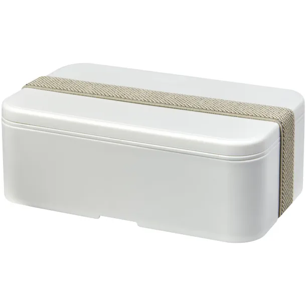 MIYO Renew single layer lunch box Ivory white Pebble grey