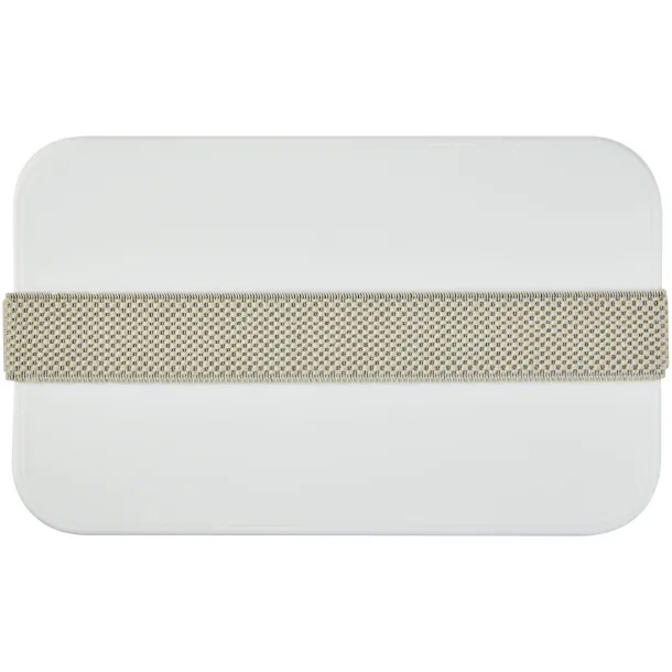MIYO Renew single layer lunch box Ivory white Pebble grey