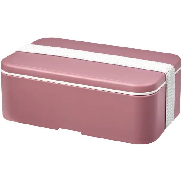 MIYO Renew single layer lunch box Transparent pink White