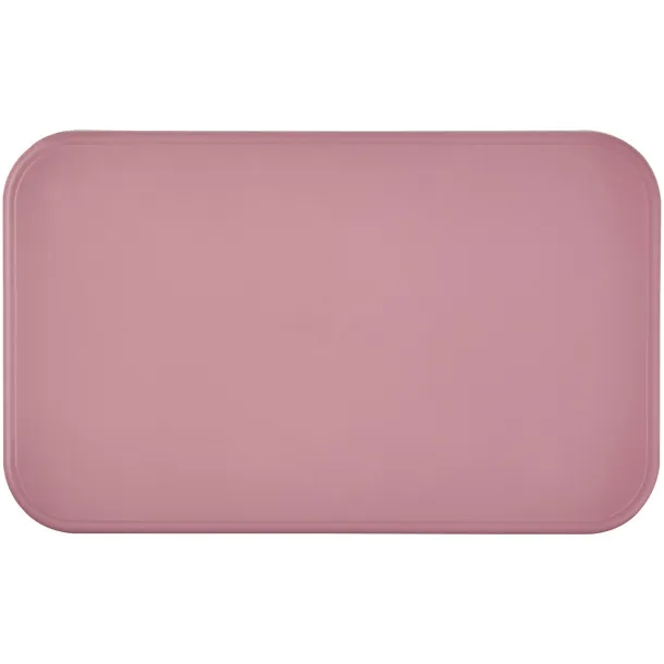 MIYO Renew single layer lunch box Transparent pink White