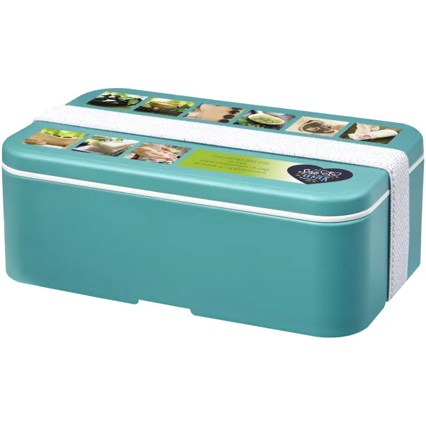 MIYO Renew single layer lunch box Reef blue White