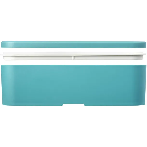 MIYO Renew single layer lunch box Reef blue White