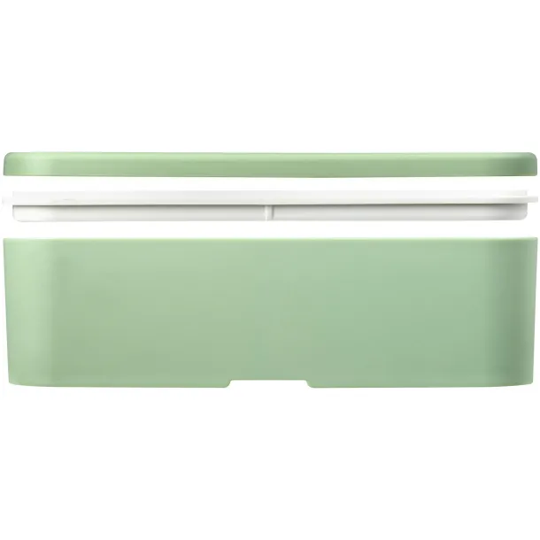MIYO Renew single layer lunch box Seaglass green Pebble grey