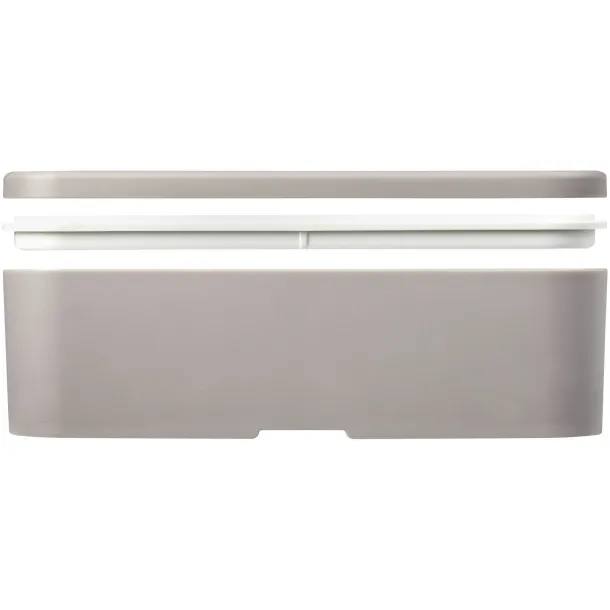 MIYO Renew single layer lunch box Pebble grey White