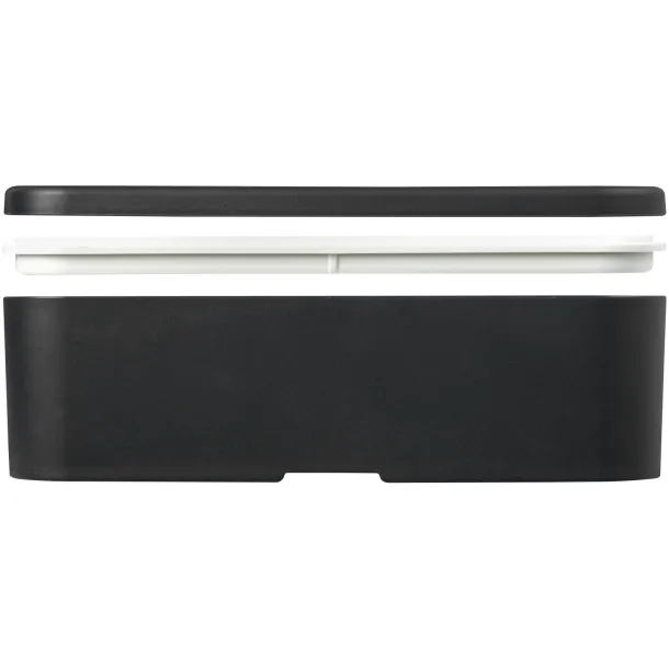 MIYO Renew single layer lunch box Granit Solid black