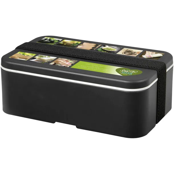 MIYO Renew single layer lunch box Granit Solid black