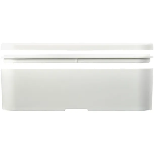MIYO Renew single layer lunch box Ivory white Grey