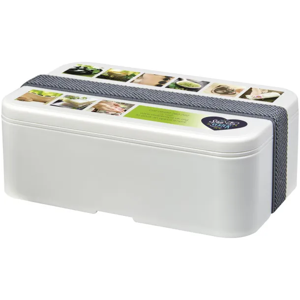 MIYO Renew single layer lunch box Ivory white Grey