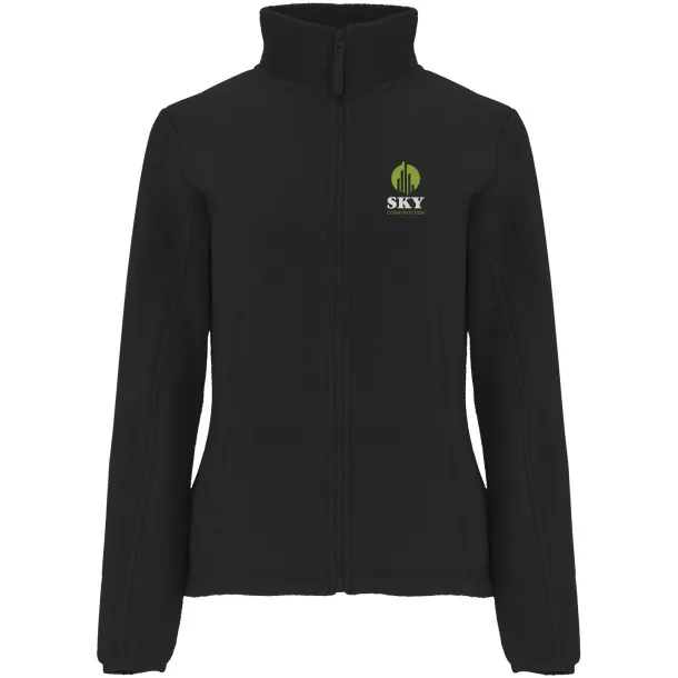 Artic women's full zip fleece jacket - Roly Crna