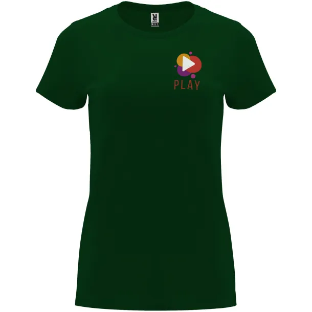 Capri short sleeve women's t-shirt - Roly Bottle green