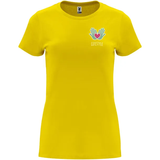 Capri short sleeve women's t-shirt - Roly Yellow