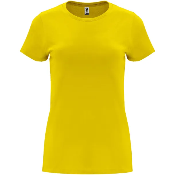 Capri short sleeve women's t-shirt - Roly Yellow