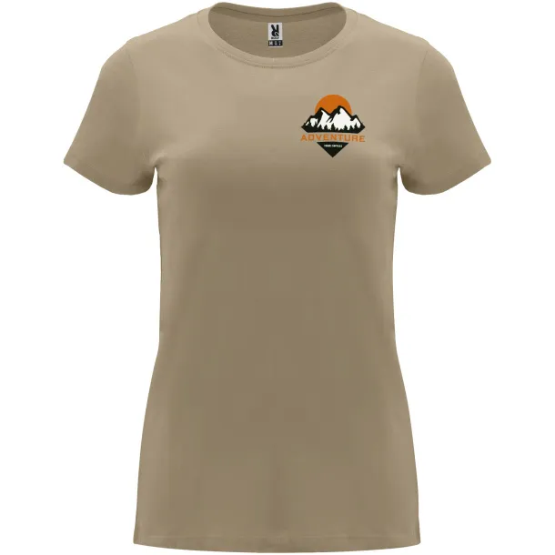 Capri short sleeve women's t-shirt - Roly Sand