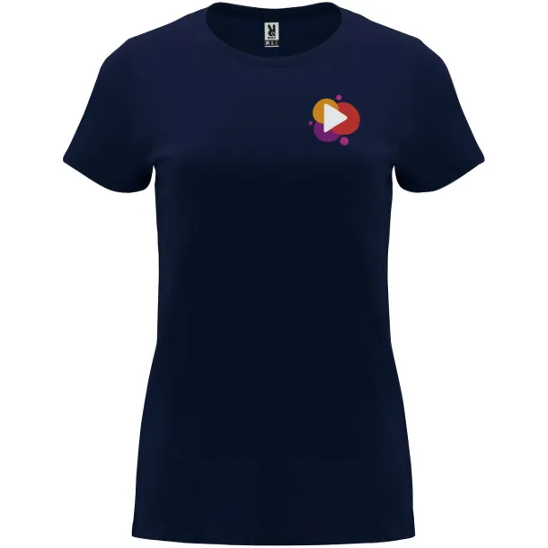 Capri short sleeve women's t-shirt - Roly Mornarski plava