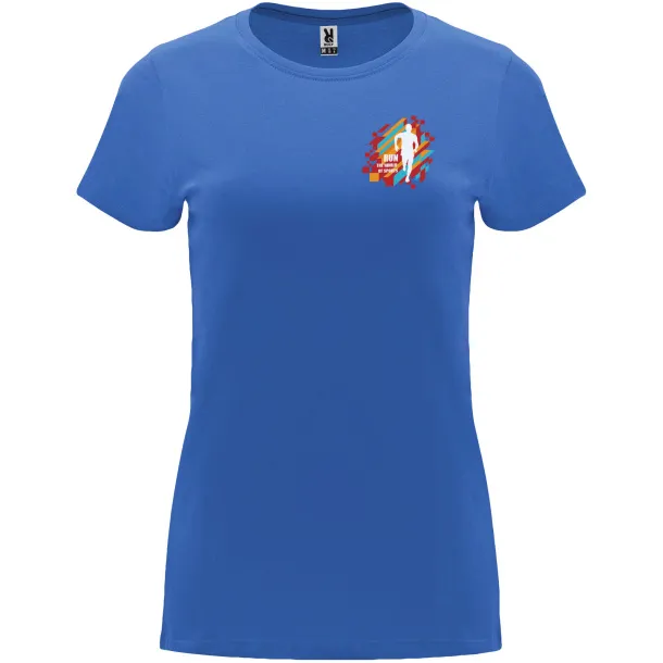 Capri short sleeve women's t-shirt - Roly Riviera Blue