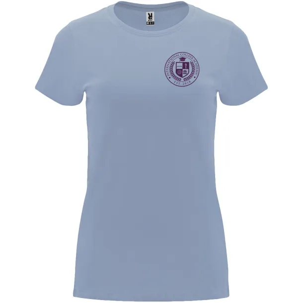 Capri short sleeve women's t-shirt - Roly Zen Blue
