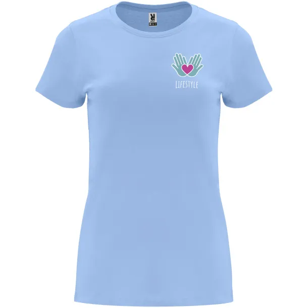 Capri short sleeve women's t-shirt - Roly Sky blue