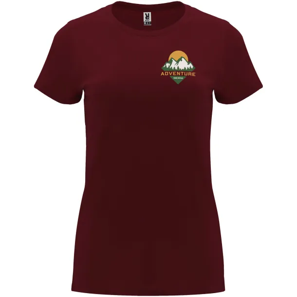 Capri ženska majica kratkih rukava, 170 g/m² - Roly Garnet