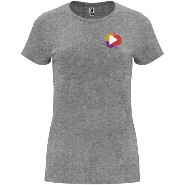 Capri short sleeve women's t-shirt - Roly Marl Grey