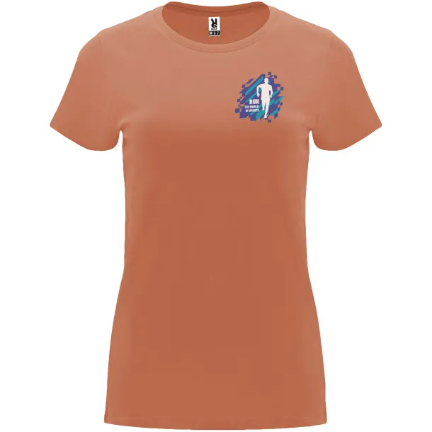 Capri short sleeve women's t-shirt - Roly Greek Orange