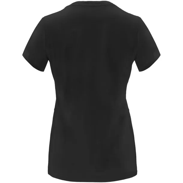 Capri short sleeve women's t-shirt - Roly Crna