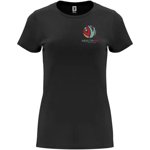 Capri ženska majica kratkih rukava - Roly Solid black