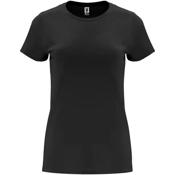 Capri short sleeve women's t-shirt - Roly Crna