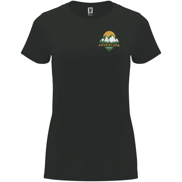 Capri short sleeve women's t-shirt - Roly Dark Lead