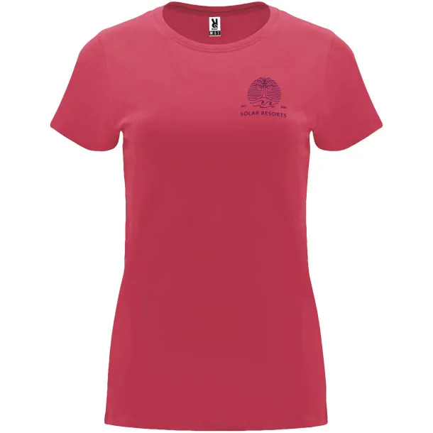 Capri short sleeve women's t-shirt - Roly Chrysanthemum Red