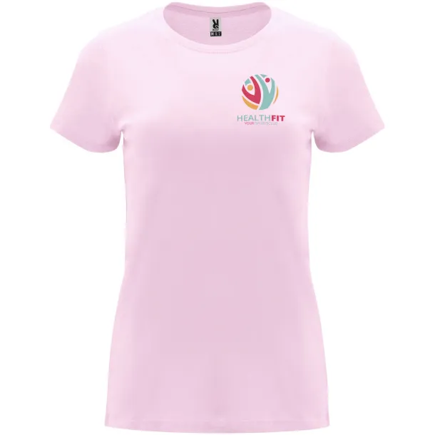 Capri short sleeve women's t-shirt - Roly Light pink
