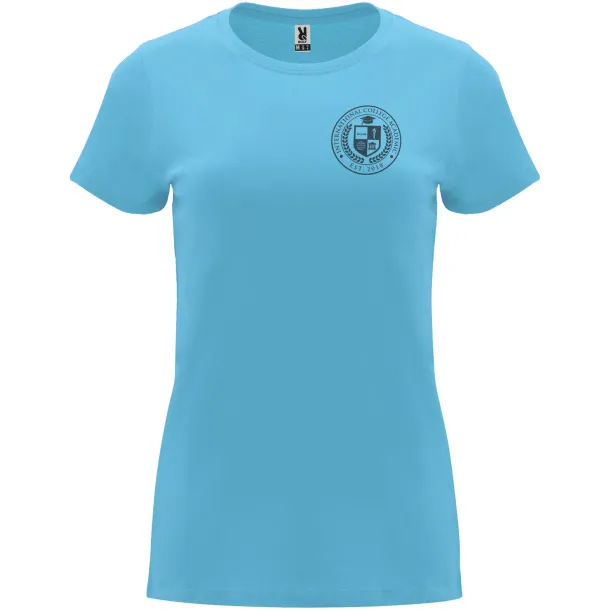 Capri short sleeve women's t-shirt - Roly Turquois