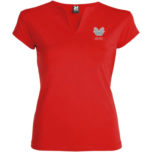 Belice short sleeve women's t-shirt - Roly Red