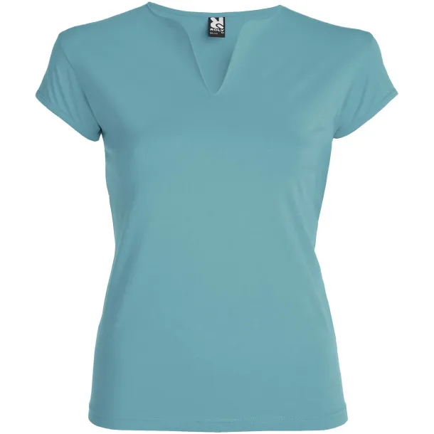 Belice short sleeve women's t-shirt - Roly Dusty Blue