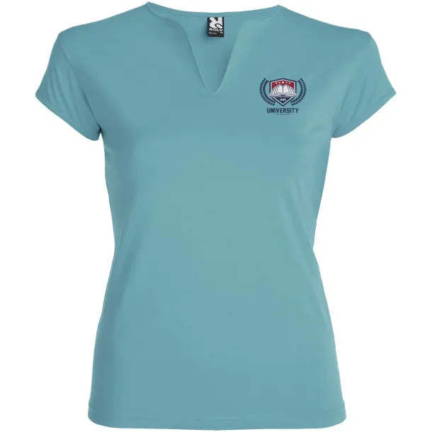 Belice short sleeve women's t-shirt - Roly Dusty Blue