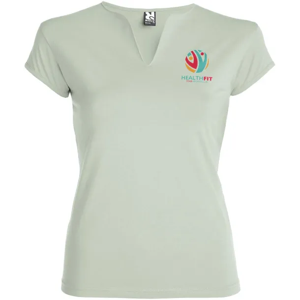 Belice short sleeve women's t-shirt - Roly Mist Green