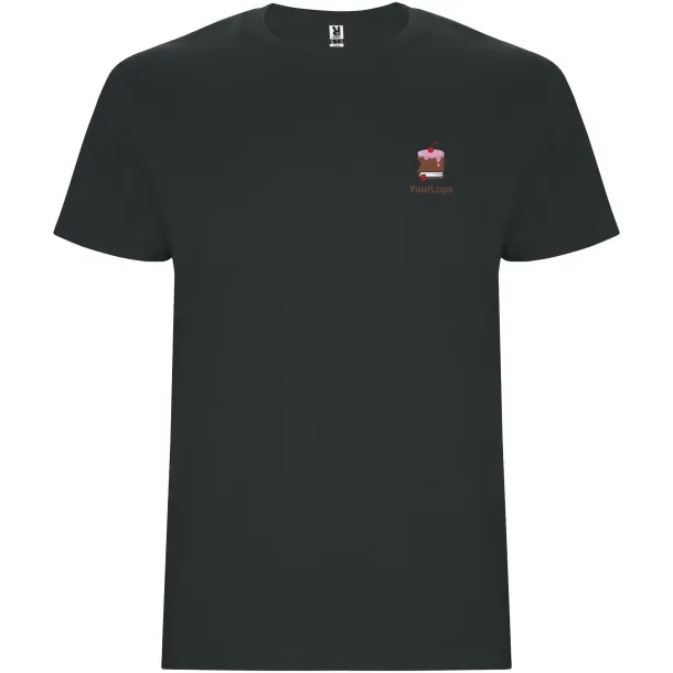 Stafford short sleeve kids t-shirt - Roly Dark Lead