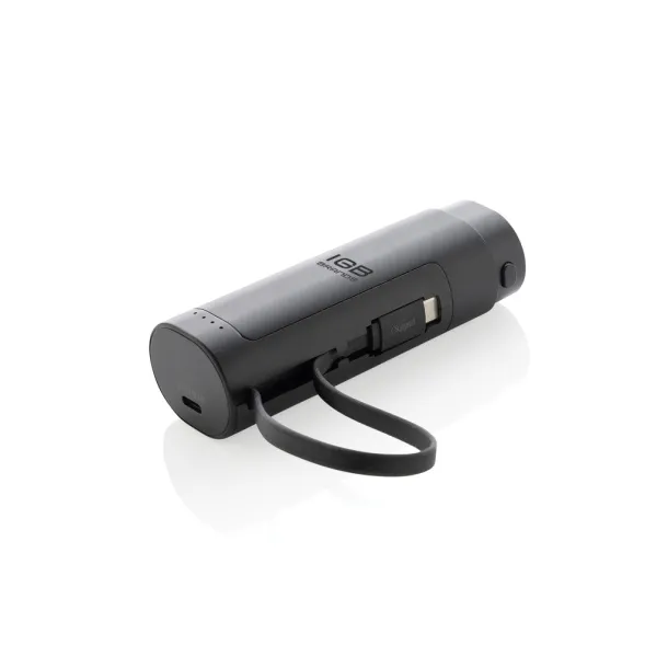 CycleCell prijenosna baterija s odvojivom baterijom, 5 000 mAh - XD Collection Crna