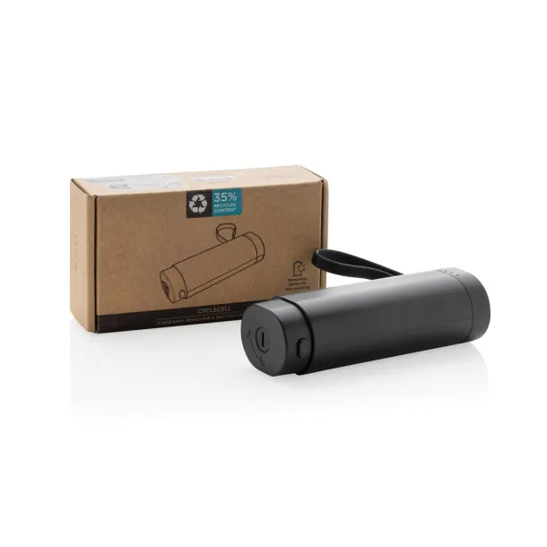 CycleCell prijenosna baterija s odvojivom baterijom, 5 000 mAh - XD Collection Crna